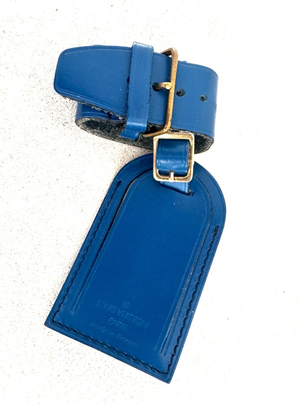 LOUIS VUITTON Keepall 50 Blue Epi Leather Travel Duffle Bag Weekender + Tag - Picture 3 of 10